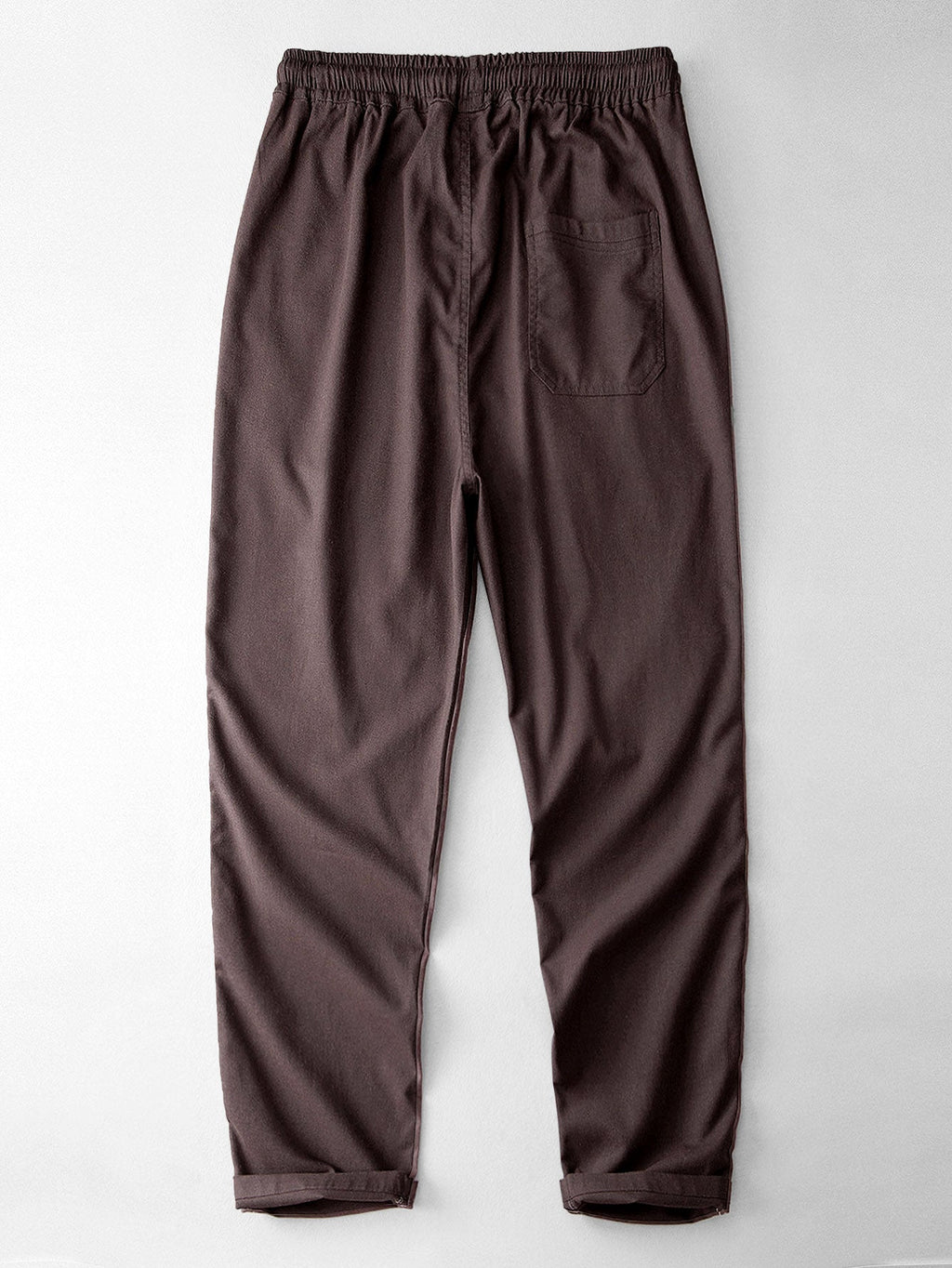 Stripe Textured Knit Shirt & Straight Leg Linen Pants