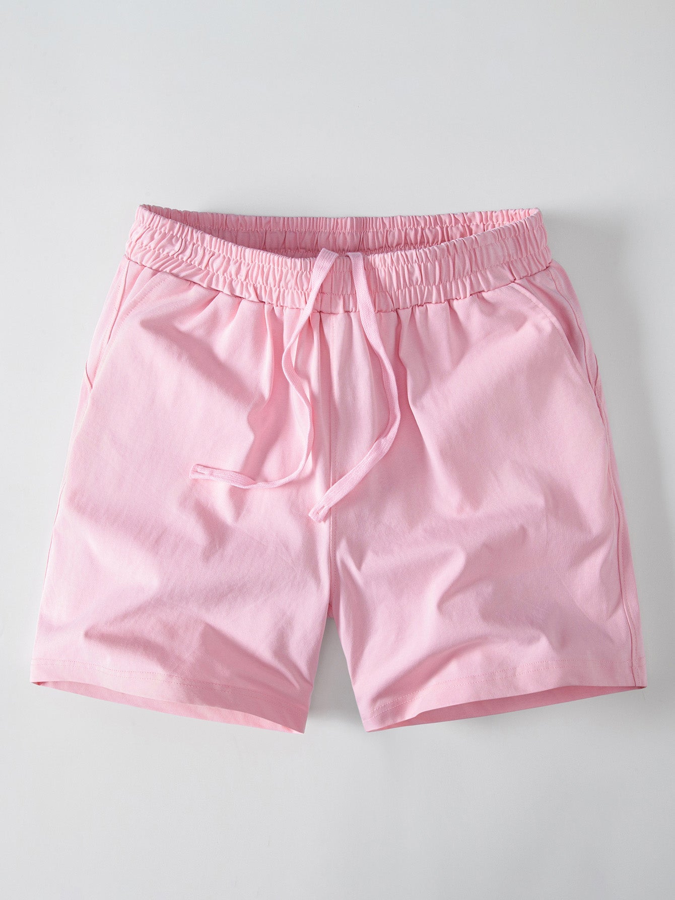 Relax Fit Pink Panther Print Crew Collar T-Shirt  & Drawstring Jersey 7" Shorts