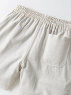 Cotton Linen Drawstring 5" Shorts