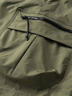 Drawstring Nylon Cargo Shorts