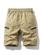 Drawstring Nylon Cargo Shorts