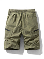 Drawstring Nylon Cargo Shorts