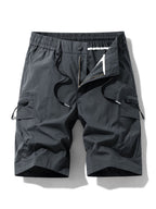 Drawstring Nylon Cargo Shorts