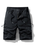 Drawstring Nylon Cargo Shorts