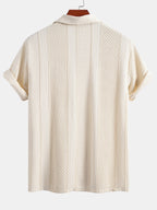 Geometric Jacquard Button Up Shirt