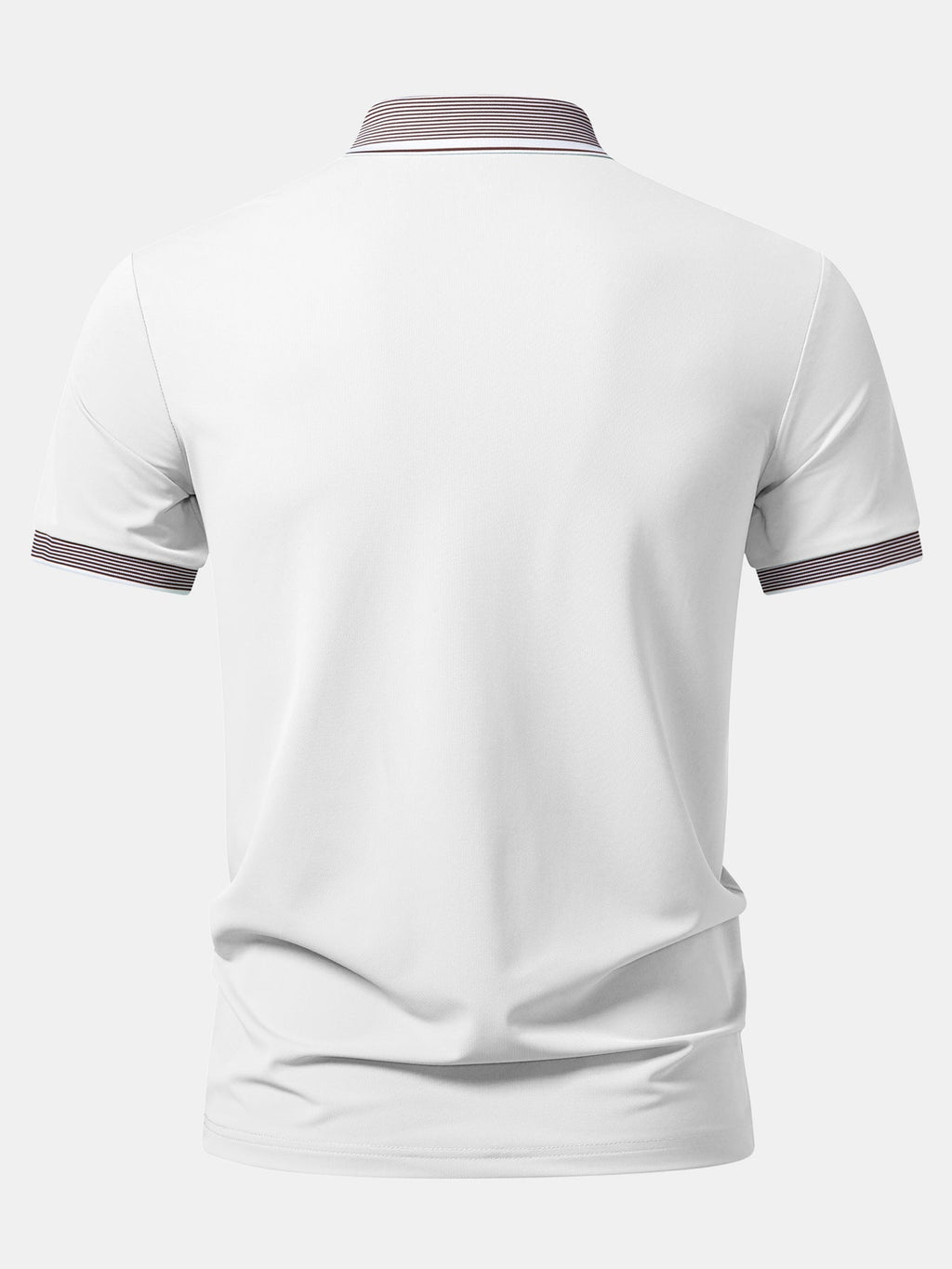Contrast Stripe Trim Polo