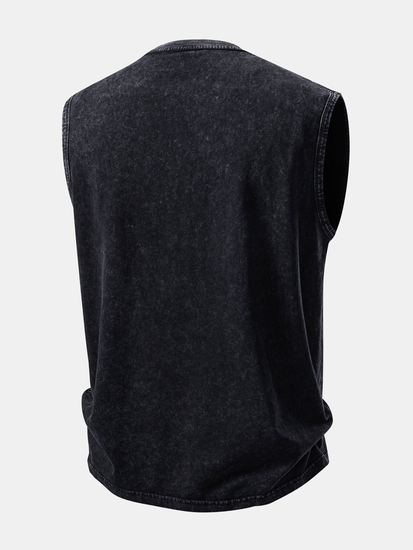 Original Motors Print Washed Distressed Tank Top
