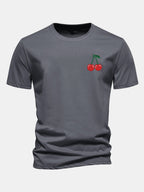 Regular Fit Cherry Print Cotton T-Shirt