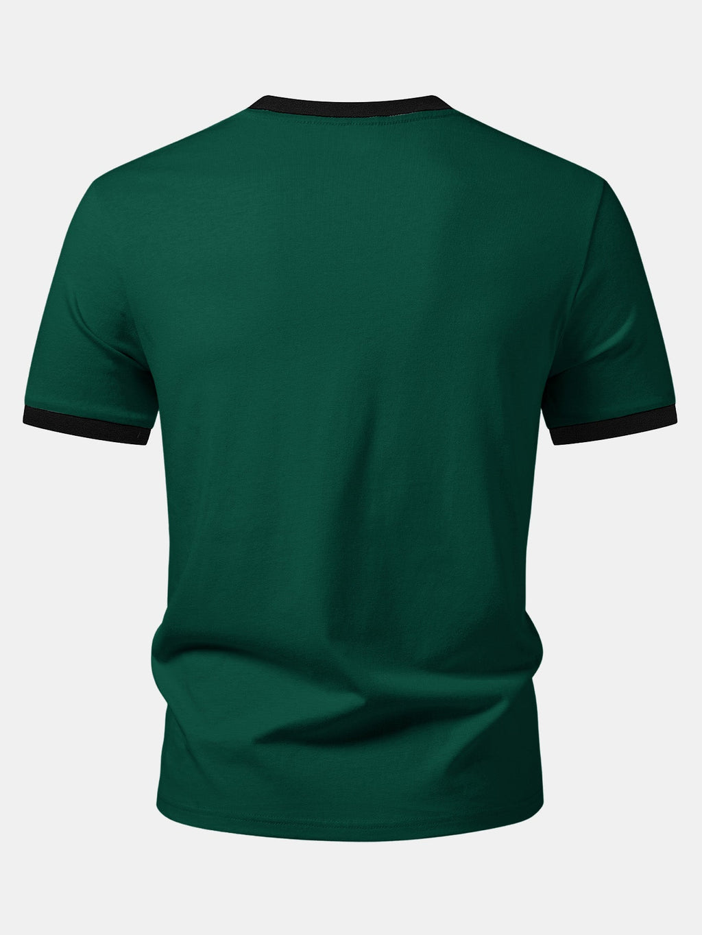 California Mountain Print Contrast Ringer T-Shirt