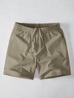 Relax Fit Crew Collar T-Shirt & Drawstring Jersey 7" Shorts