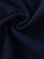 Contrast Stitching Linen Rayon Blend Cuban Shirt