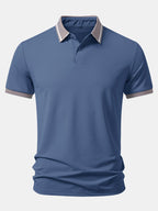 Contrast Stripe Trim Polo