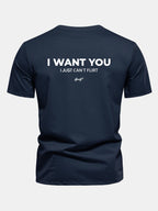 Regular Fit I Want You Back Print Cotton T-Shirt