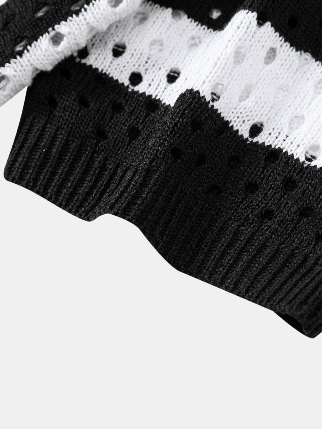 Stripe Open Knit Shirt