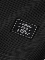 Relax Fit 2 In 1 Waffle Crew Collar T-Shirt