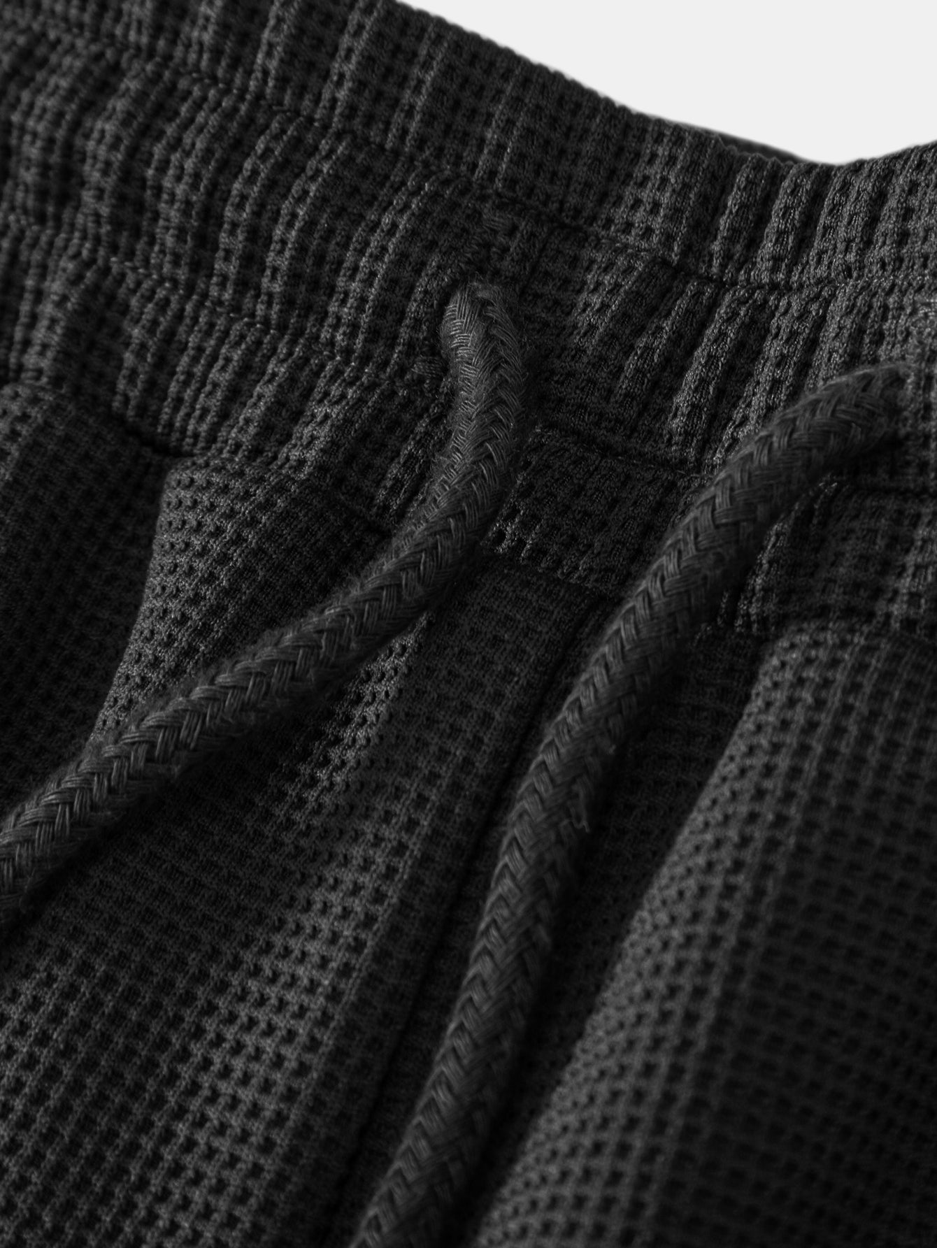 2 In 1 Waffle Drawstring 7" Shorts