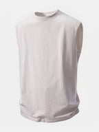 I Want You Print Washed Distressed Tank Top