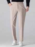 Contrast Geometry Jacquard Knit Polo & Slim Fit Tapered Trousers