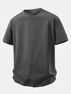 Relax Fit Crew Collar T-Shirt & Drawstring Jersey 7" Shorts