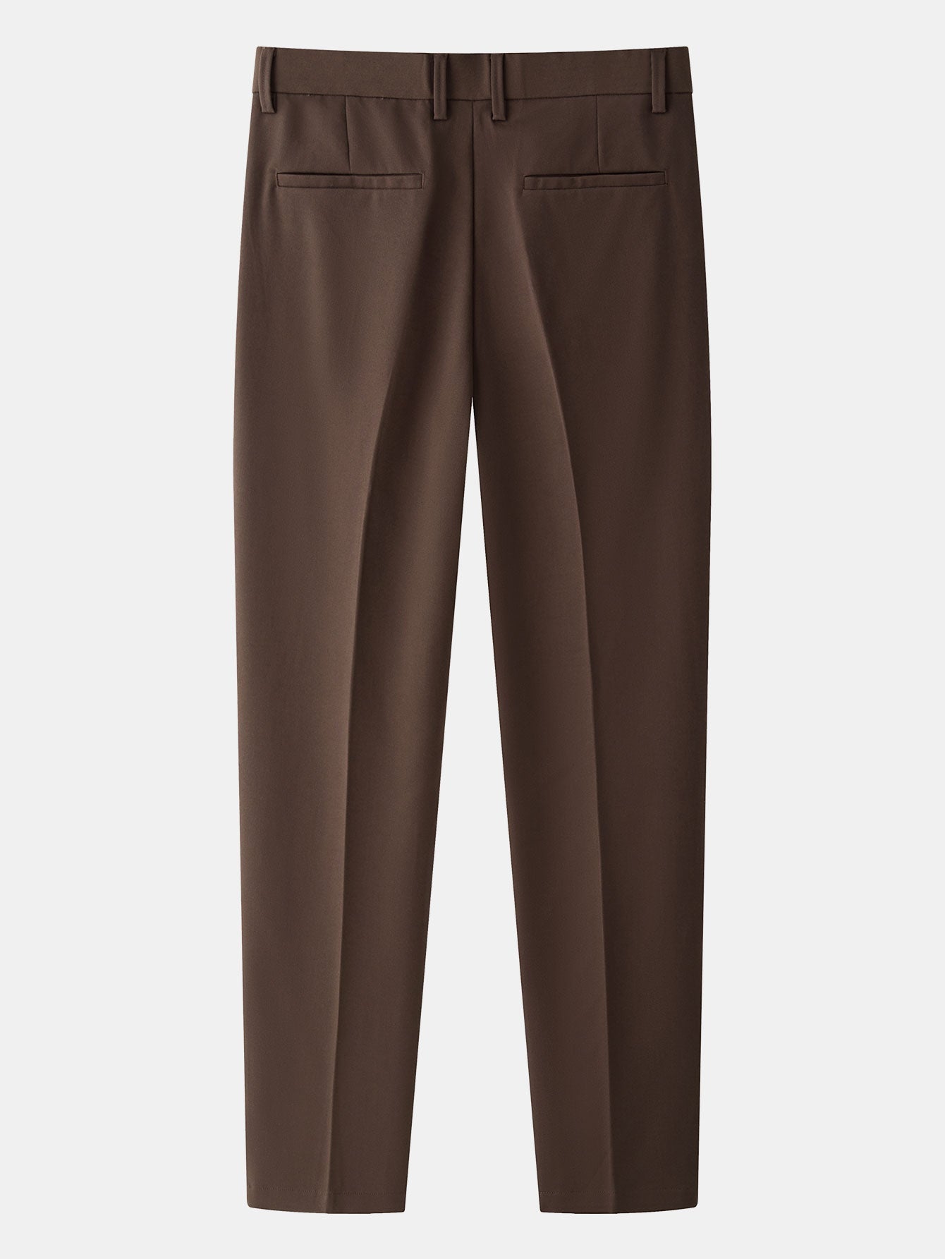 Contrast Striped Ribbed Knit Polo & Slim Fit Tapered Trousers