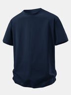 Relax Fit Crew Collar T-Shirt & Drawstring Jersey 7" Shorts