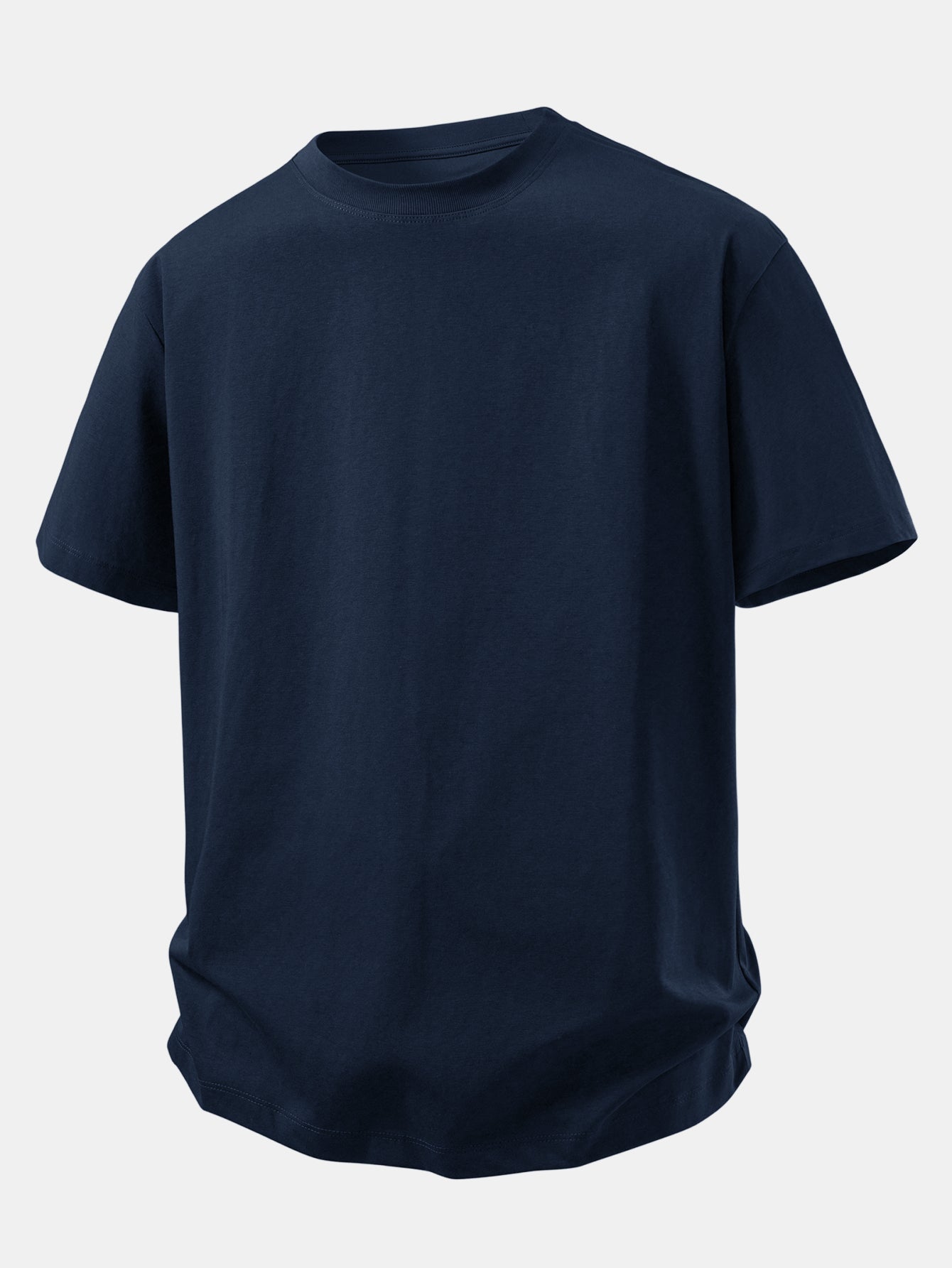 Relax Fit Crew Collar T-Shirt & Drawstring Jersey 7" Shorts