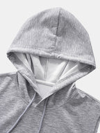 Curved Hem Sleeveless Hooded Tank Top