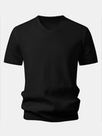 V-Neck Knit T-Shirt