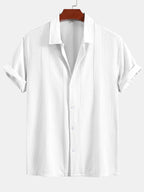 Geometric Jacquard Button Up Shirt