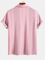 Geometric Jacquard Button Up Shirt
