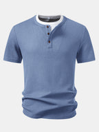 2 In 1 Waffle Henley Shirt