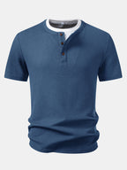 2 In 1 Waffle Henley Shirt