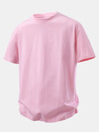 Relax Fit Crew Collar T-Shirt & Drawstring Jersey 7" Shorts