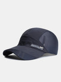 Quick Dry Mesh Back Sports Running Cap - Letter Print Ultra Ventilated Lightweight Adjustable Athletic Hat