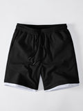 2 In 1 Ribbed 7" Shorts