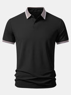Contrast Stripe Trim Polo