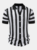 Stripe Open Knit Shirt