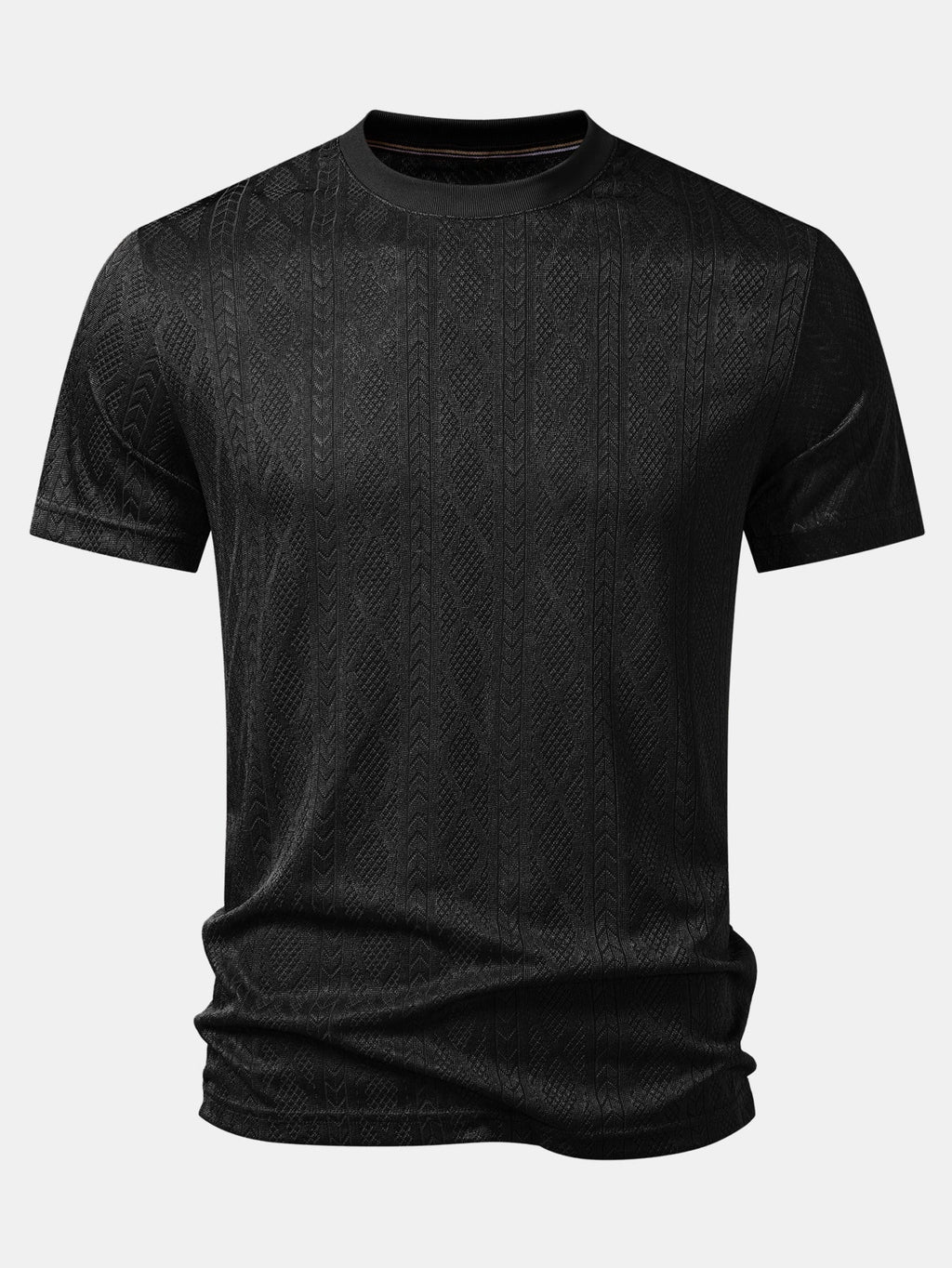 Geometry Jacquard Knit T-Shirt