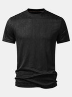 Geometry Jacquard Knit T-Shirt
