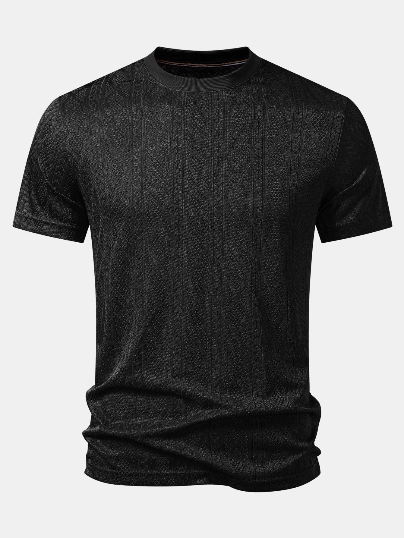 Geometry Jacquard Knit T-Shirt