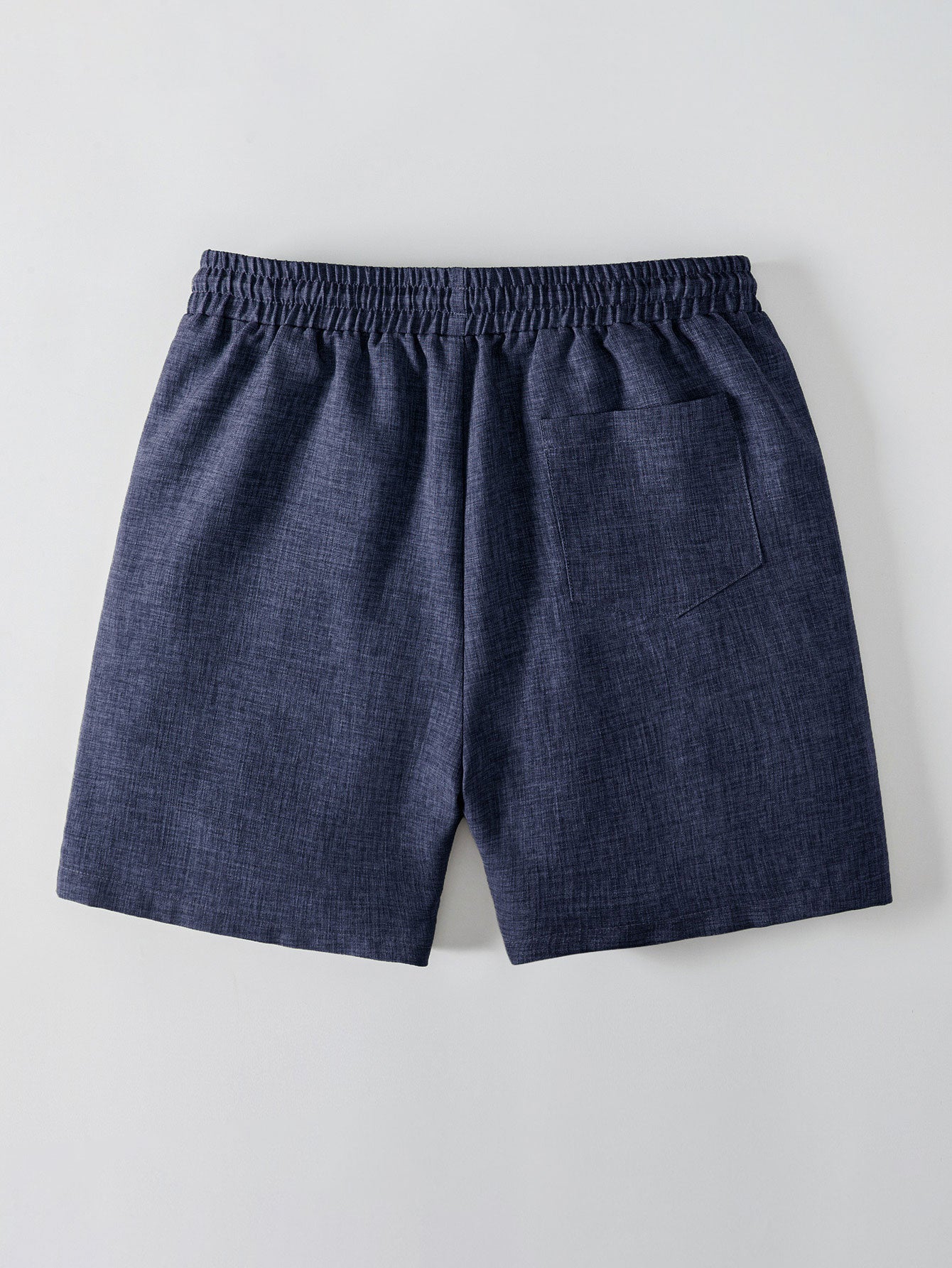 Linen Look Button Up Shirt & Drawstring 7" Shorts