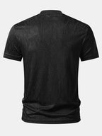 Geometry Jacquard Knit T-Shirt