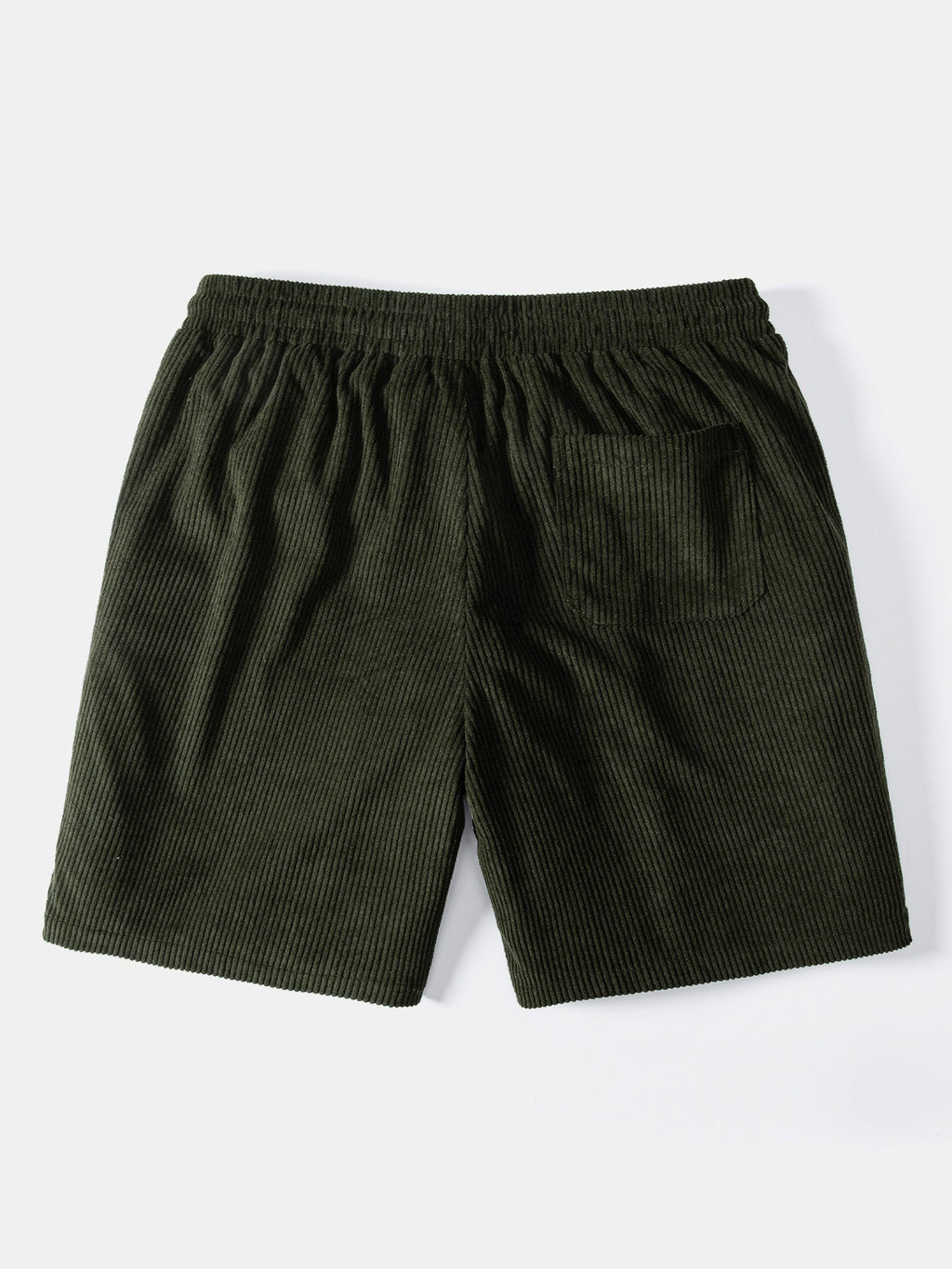Tribal Geometric Print Patchwork Corduroy Shorts
