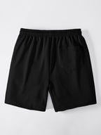 Ribbed Notched Collar Tank Top & Ribbed Drawstring 7" Shorts