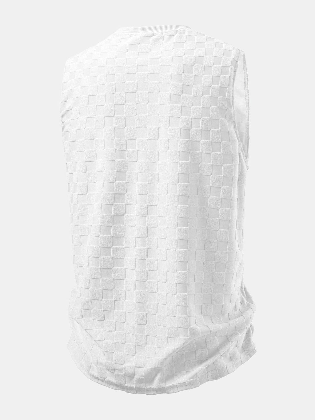 Checkerboard Jacquard Tank Top