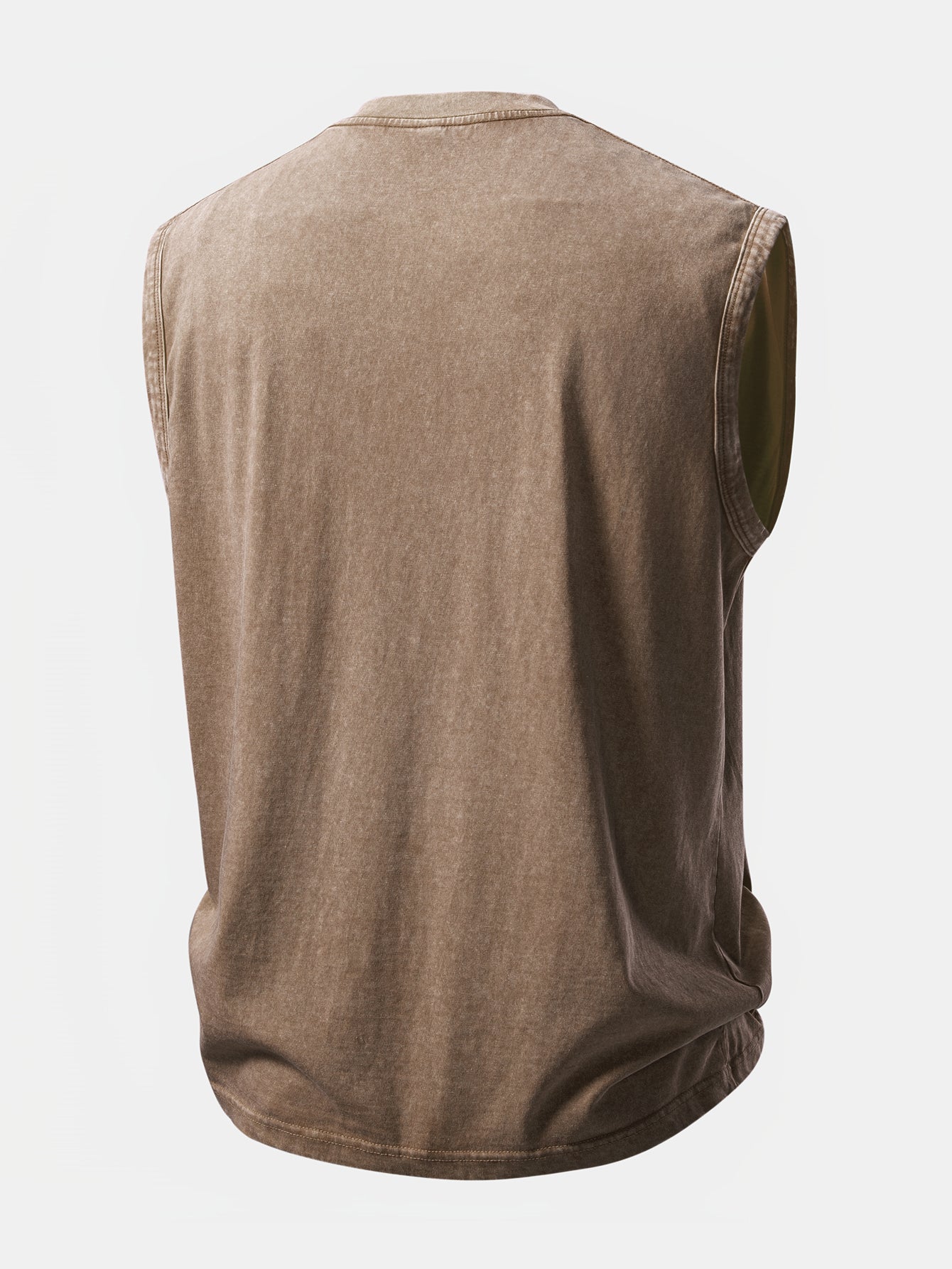 Undiagnosed Print Washed Distressed Tank Top