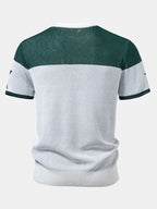Contrast Number 7 Knit T-Shirt