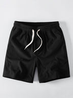 Sunglasses Bunny Print Contrast Ringer T-Shirt & Corduroy 7" Shorts