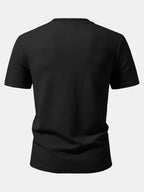 Ribbed Crew Collar T-Shirt & Drawstring Shorts Set