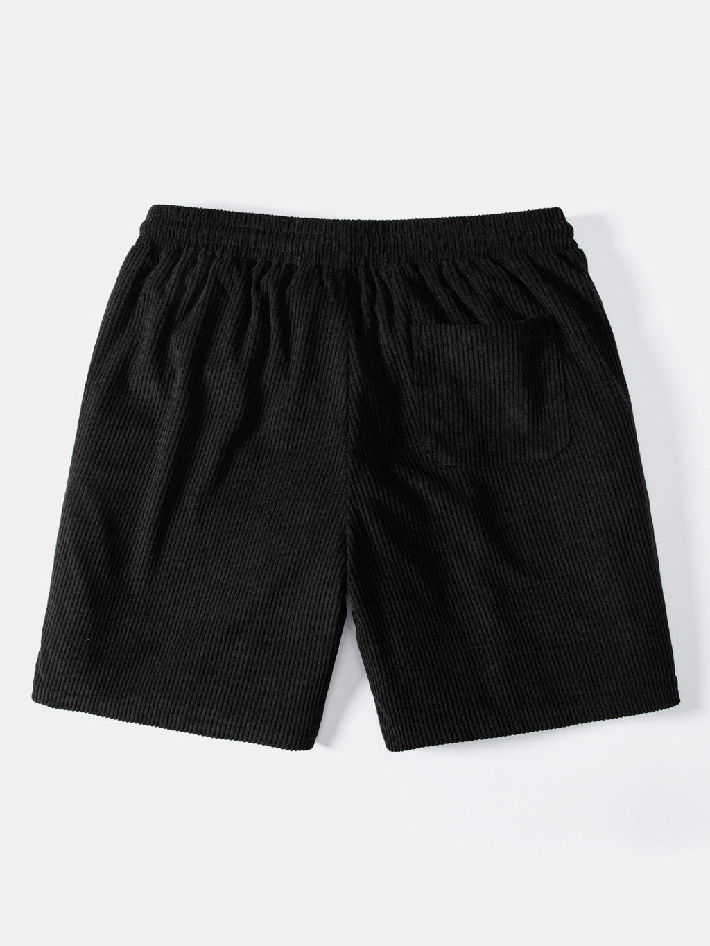 Paisley Print Patchwork Corduroy Shorts